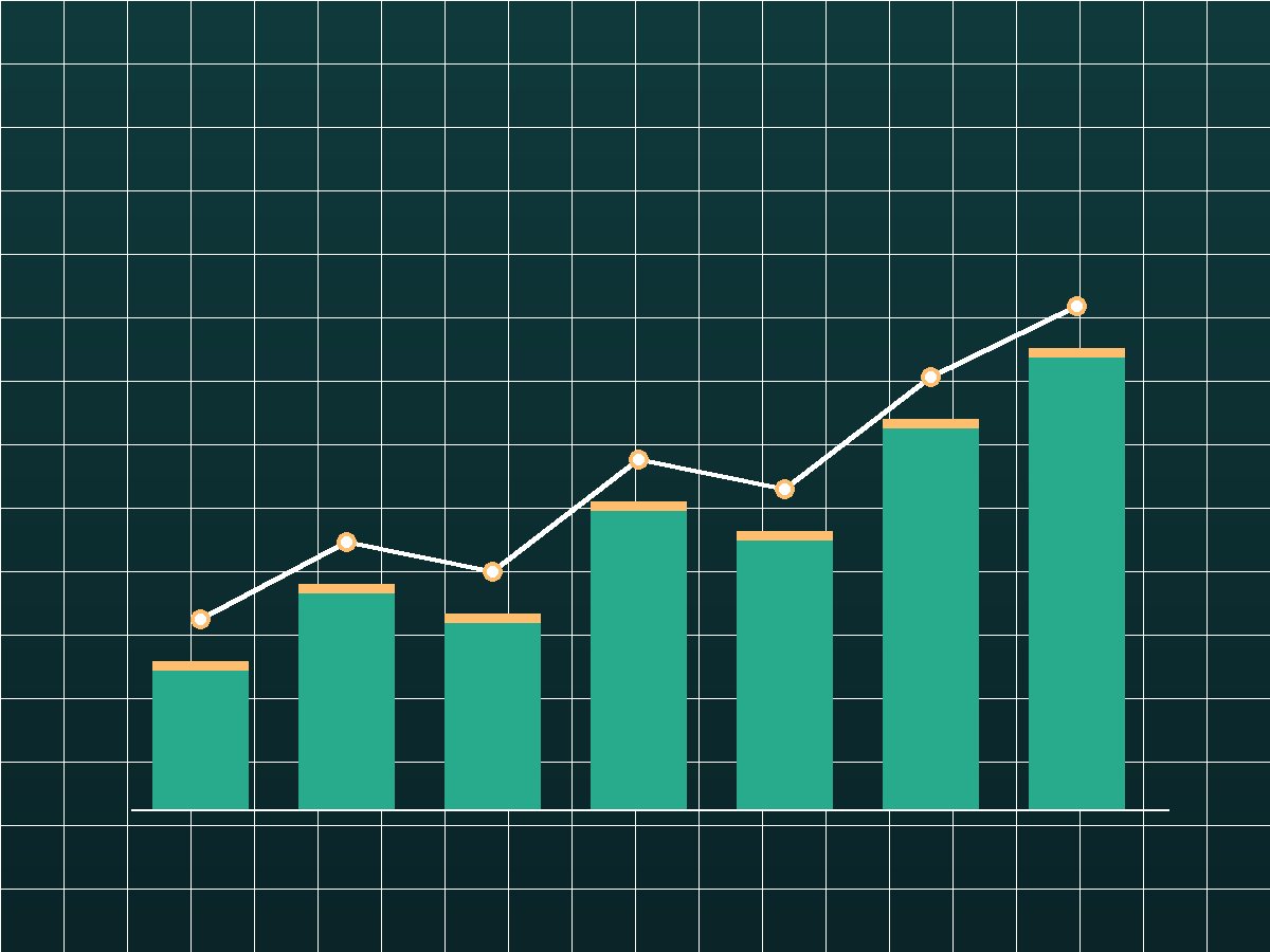 Growth chart illustration